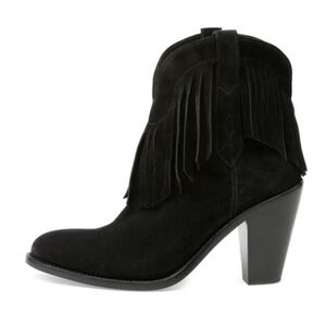 Saint Laurent suede western ankle bootie size 36.5 BNWB (no lid) floor model